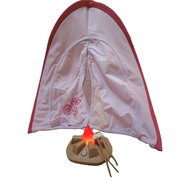 Journey Girls Doll Tent And Campfire with Marshmallows 18" Doll Camping Set - Picture 2 of 14